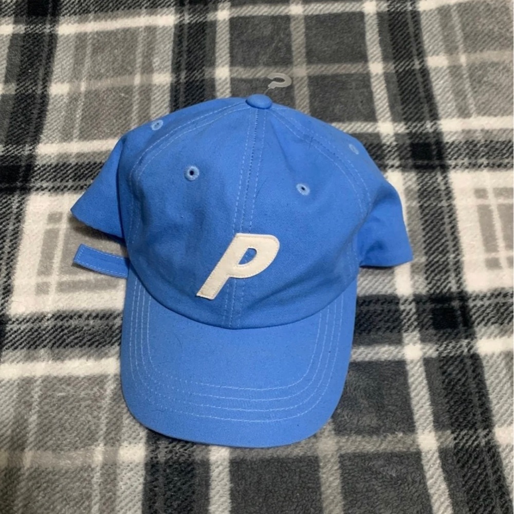 Palace 6 panel blue hat